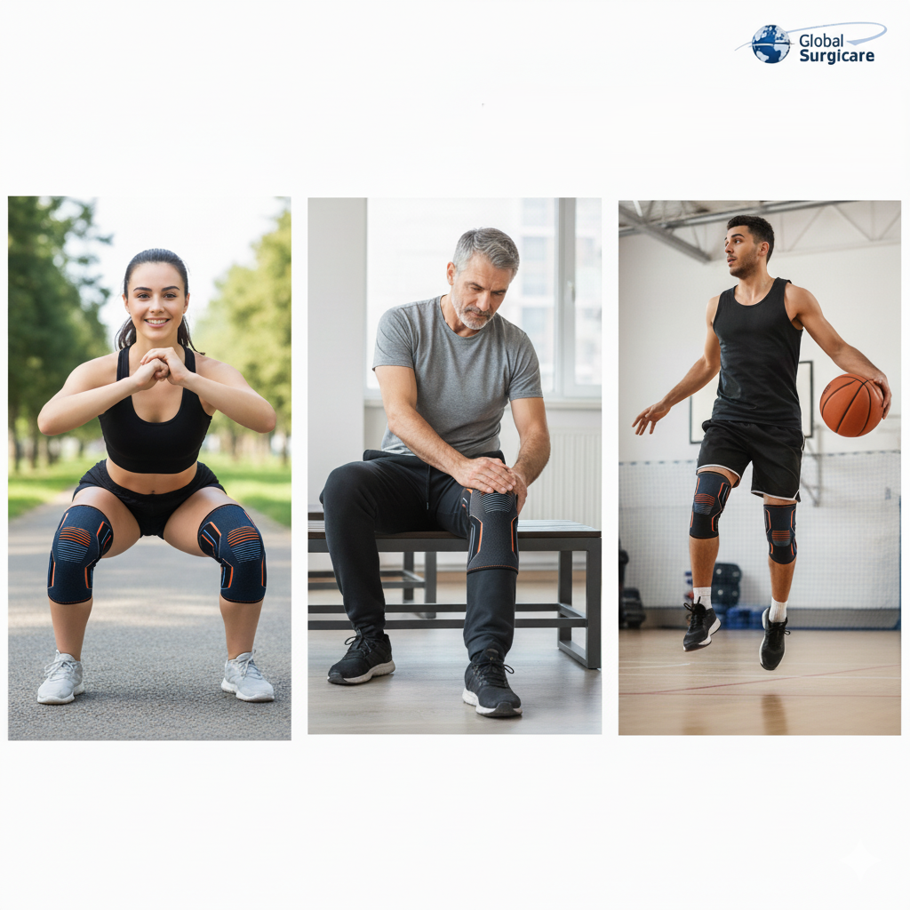 Lightweight Compression Knee Sleeve for Everyday Performance